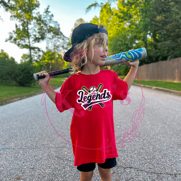 Little Legends Bat and Ball T-Ball Red Shirts